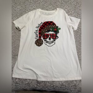 White Santa Baby Graphic T-Shirt
